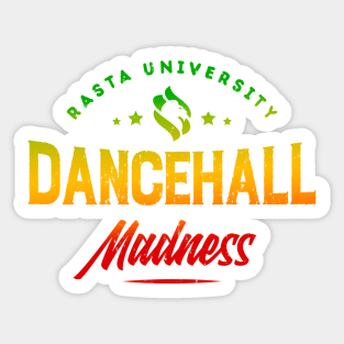 Rasta University Dancehall Madness Rasta Colors Reggae Sticker